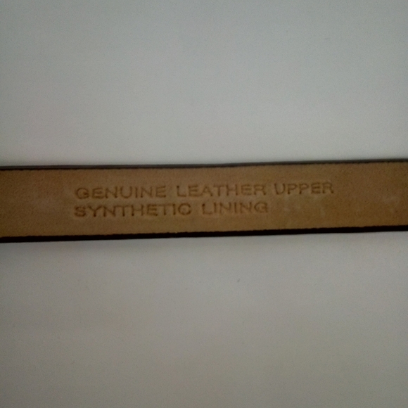 Genuine Leather Talbots Divot Black Belt Large - Picture 4 of 8